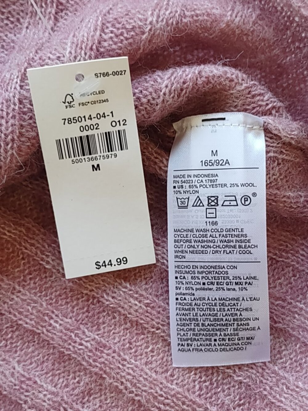 Peasant Ruffle Wool Sweater Top Size Medium Euro Femme Indie Ren Faire NWT - Picture 8 of 9